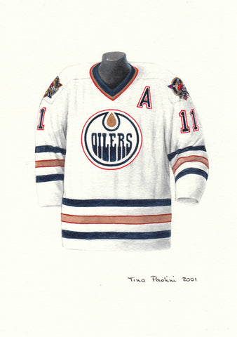 Edmonton Oilers 2000-01 - Heritage Sports Art - original watercolor artwork - 1