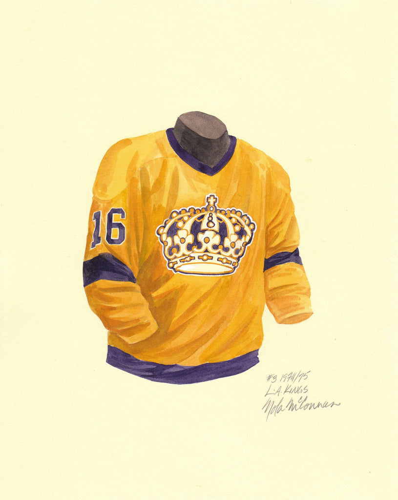 NHL Los Angeles Kings 1974-75 uniform and jersey original art – Heritage  Sports Art