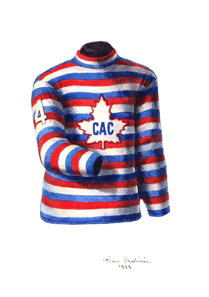 NHL Montreal Canadiens 191112 uniform and jersey original art