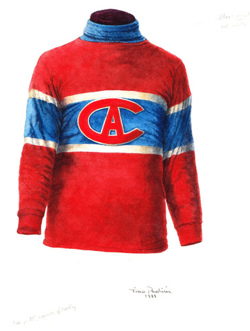 Montreal Canadiens 1915-16 - Heritage Sports Art - original watercolor artwork - 1