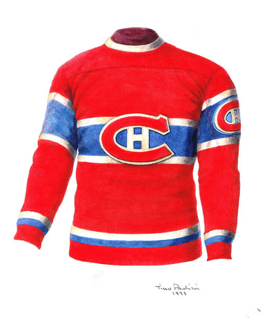 Montreal Canadiens 1932-33 - Heritage Sports Art - original watercolor artwork - 1