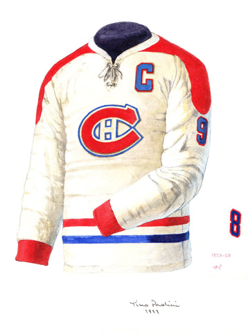 Montreal Canadiens 1957-58 - Heritage Sports Art - original watercolor artwork - 1
