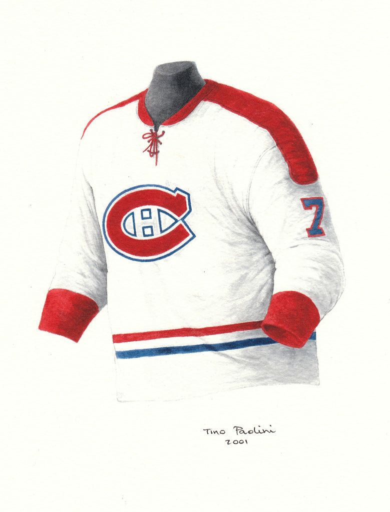 NHL Montreal Canadiens 1970-71 uniform and jersey original art – Heritage  Sports Art