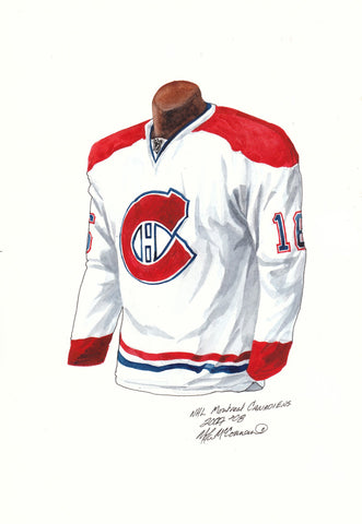 Montreal Canadiens 2007-08 - Heritage Sports Art - original watercolor artwork - 1