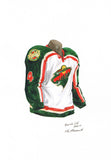 Minnesota Wild 2000-01 - Heritage Sports Art - original watercolor artwork - 1