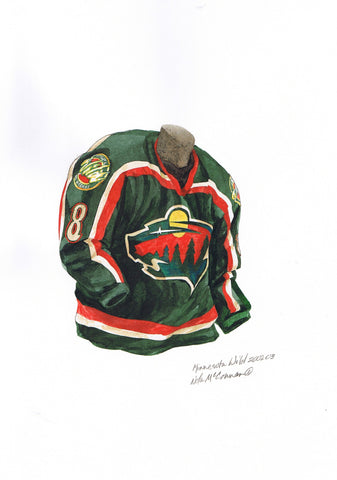 Minnesota Wild 2002-03 - Heritage Sports Art - original watercolor artwork - 1