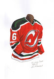New Jersey Devils 1982-83 - Heritage Sports Art - original watercolor artwork - 1