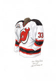 New Jersey Devils 2002-03 - Heritage Sports Art - original watercolor artwork - 1