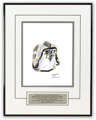 NHL Nashville Predators 1998-99 uniform and jersey original art