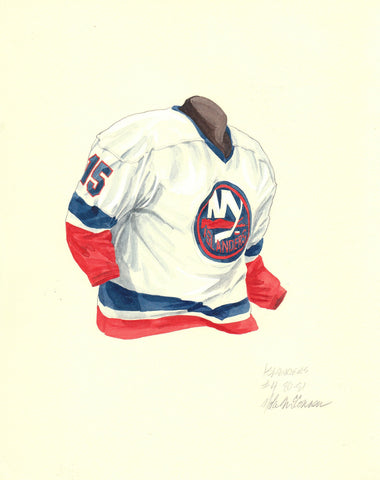 New York Islanders 1980-81 - Heritage Sports Art - original watercolor artwork - 1