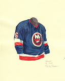 New York Islanders 1982-83 - Heritage Sports Art - original watercolor artwork - 1