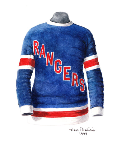 New York Rangers 1927-28 - Heritage Sports Art - original watercolor artwork - 1