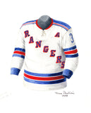 New York Rangers 1965-66 - Heritage Sports Art - original watercolor artwork - 1