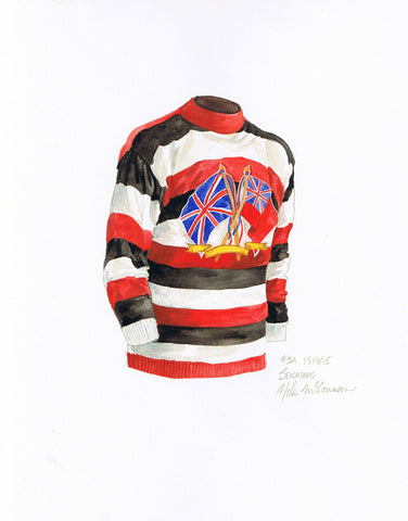 Ottawa Senators 1914-15 - Heritage Sports Art - original watercolor artwork - 1
