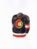 Ottawa Senators 1995-96 - Heritage Sports Art - original watercolor artwork - 1