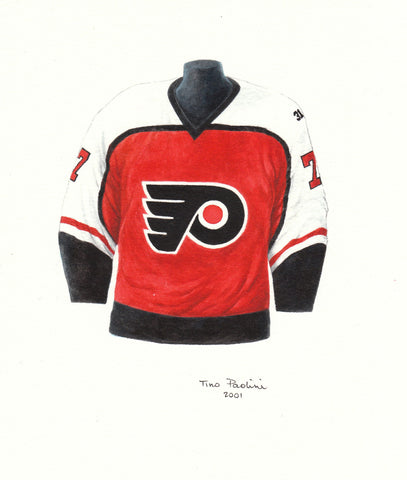 Philadelphia Flyers 1985-86 - Heritage Sports Art - original watercolor artwork - 1