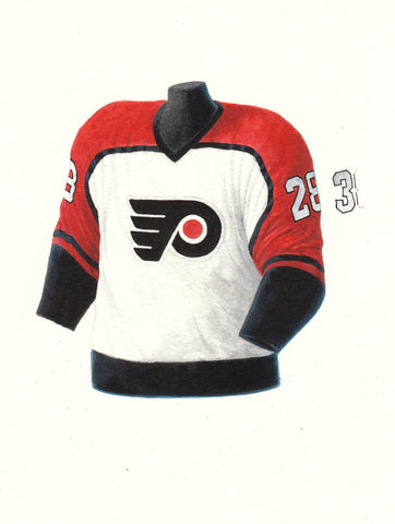 Philadelphia Flyers 1986-87 - Heritage Sports Art - original watercolor artwork - 1