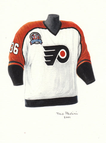 Philadelphia Flyers 1996-97 - Heritage Sports Art - original watercolor artwork - 1