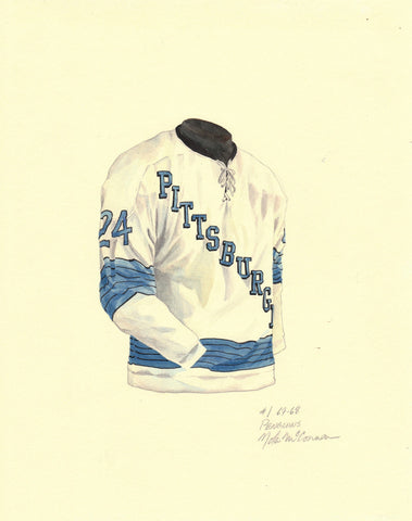 Pittsburgh Penguins 1967-68 - Heritage Sports Art - original watercolor artwork - 1