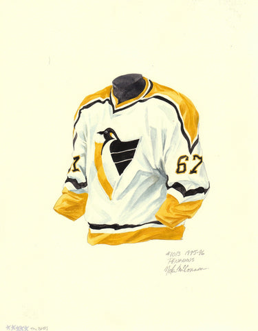 Pittsburgh Penguins 1995-96 - Heritage Sports Art - original watercolor artwork - 1