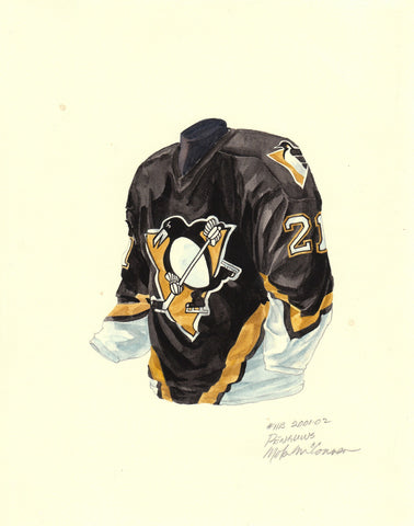 Pittsburgh Penguins 2001-02 - Heritage Sports Art - original watercolor artwork - 1