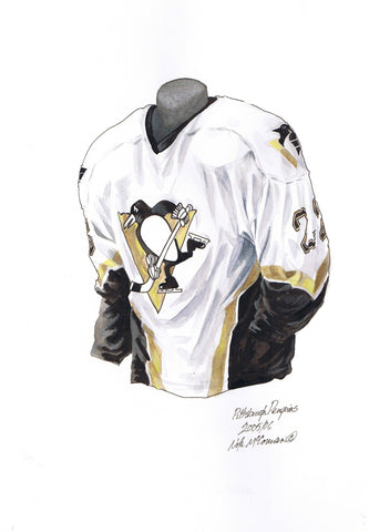 Pittsburgh Penguins 2005-06 - Heritage Sports Art - original watercolor artwork - 1