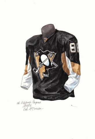 Pittsburgh Penguins 2007-08 - Heritage Sports Art - original watercolor artwork - 1