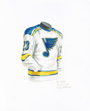 St. Louis Blues 1968-69 - Heritage Sports Art - original watercolor artwork - 1