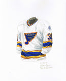 St. Louis Blues 1988-89 - Heritage Sports Art - original watercolor artwork - 1