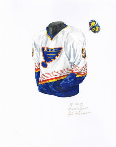 St. Louis Blues 1996-97 - Heritage Sports Art - original watercolor artwork - 1