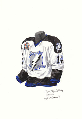 Tampa Bay Lightning 2003-04 - Heritage Sports Art - original watercolor artwork - 1