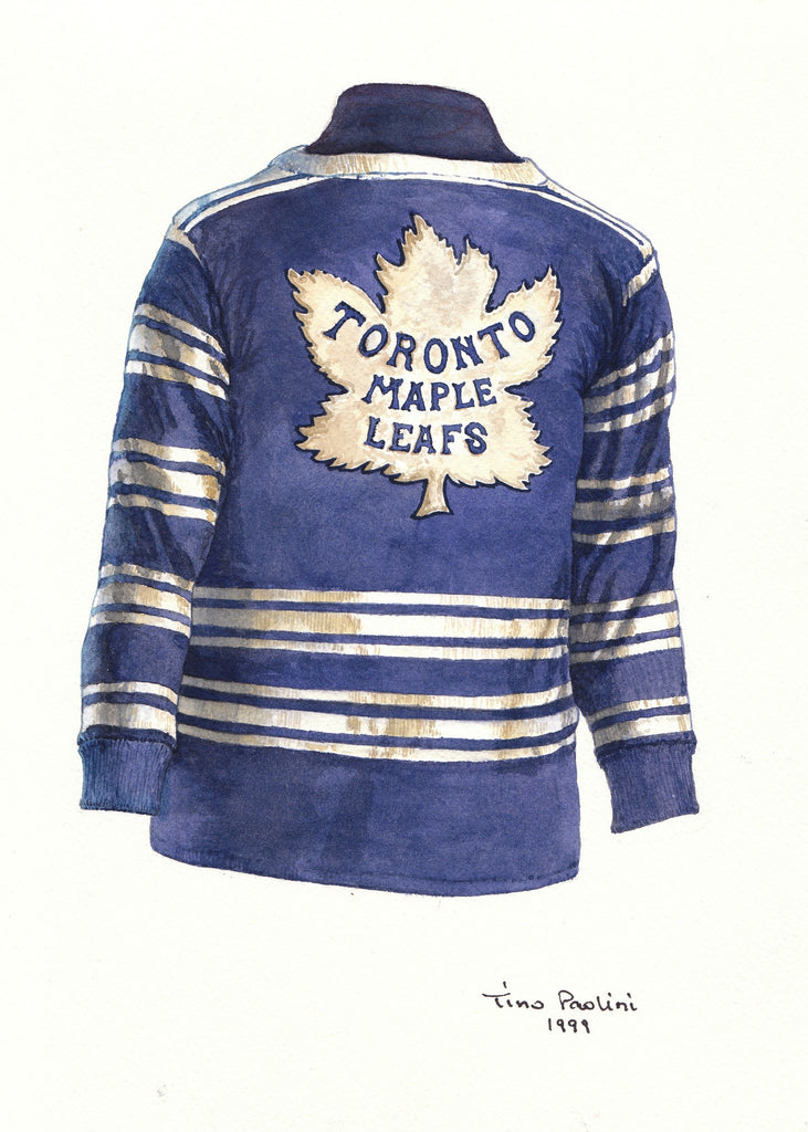 Toronto Maple Leafs 1931-32 jersey artwork, This is a highl…