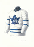 Toronto Maple Leafs 1947-48 - Heritage Sports Art - original watercolor artwork - 1