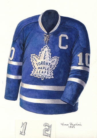 Toronto Maple Leafs 1963-64 - Heritage Sports Art - original watercolor artwork - 1