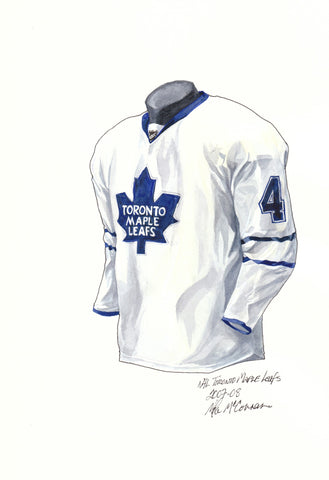Toronto Maple Leafs 2007-08 - Heritage Sports Art - original watercolor artwork - 1