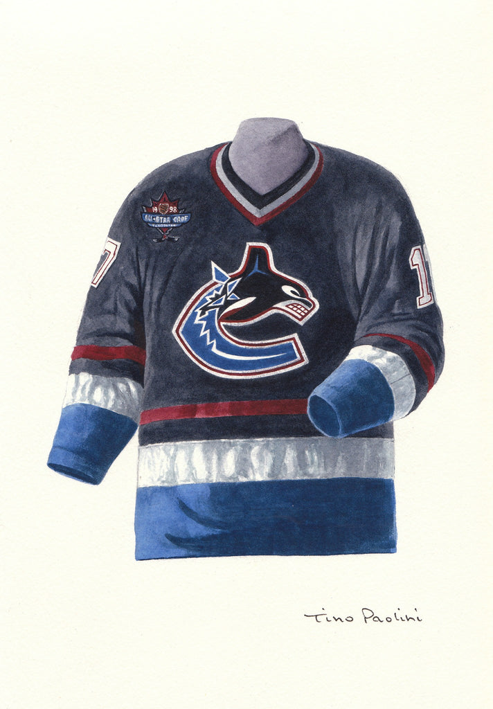 NHL Vancouver Canucks 1978-79 uniform and jersey original art – Heritage  Sports Art