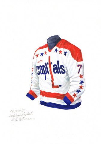 Washington Capitals 1989-90 - Heritage Sports Art - original watercolor artwork - 1