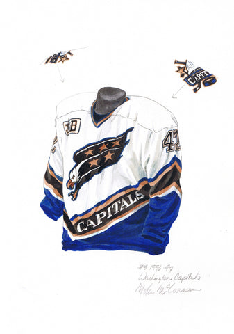 Washington Capitals 1996-97 - Heritage Sports Art - original watercolor artwork - 1