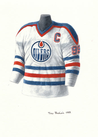 Wayne Gretzky 1984-85 - Heritage Sports Art - original watercolor artwork - 1