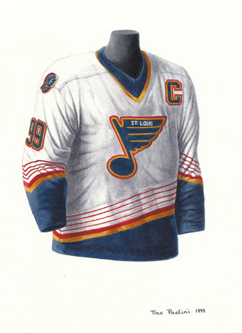 NHL Wayne Gretzky 1992-93 uniform and jersey original art – Heritage Sports  Art